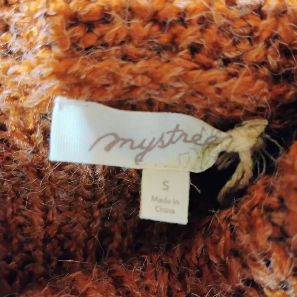Mystree Brown Chunky Knit Cowl Neck‎ Sweater NWT Size S
